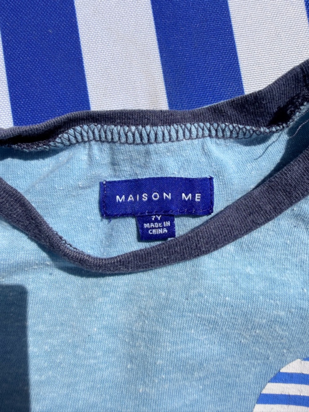 Beach Day Ready! Maison Me Tee & Mini Boden Red Stripe Shorts Set - Picture 5 of 9